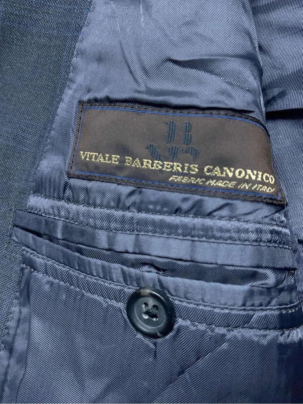 Brooks Brothers Vitale Barberis Canonico Wool Suit Coat Mens 38 Short Gray Italy